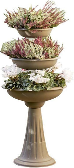 Bama Plant Stand Plastic Gray 50cmx50cmx114cmcm.