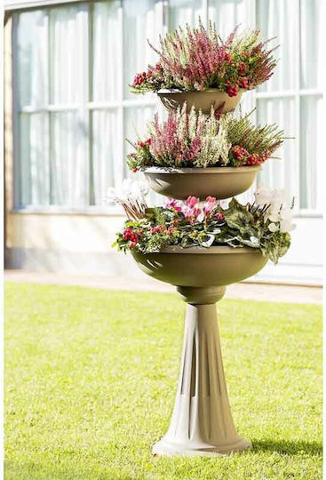Bama Plant Stand Plastic Gray 50cmx50cmx114cmcm.