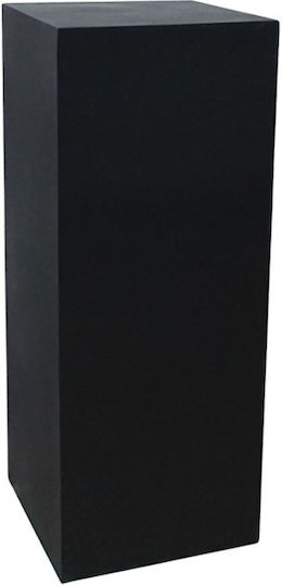Marhome Ανθοστήλη Πλαστική Μαύρη 28x28x60εκ.
