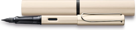 Lamy Πένα Γραφής Medium Μπεζ από Αλουμίνιο με Μπλε Μελάνι