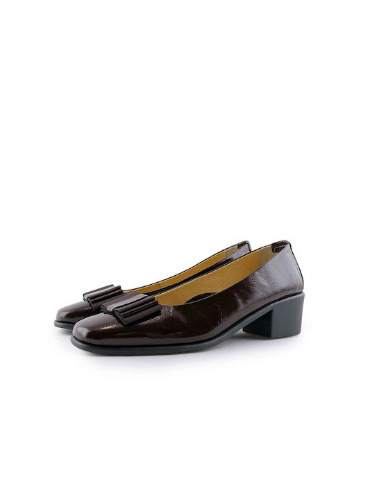 Relax Anatomic Leather Brown Low Heels