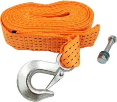 Eval Curea de Prindere Poliester cu cârlig galvanizat 7.5mx50mm Orange