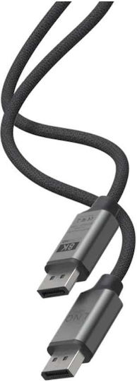 LinQ Cable DisplayPort male - DisplayPort male 2m Μαύρο (LQ48025)