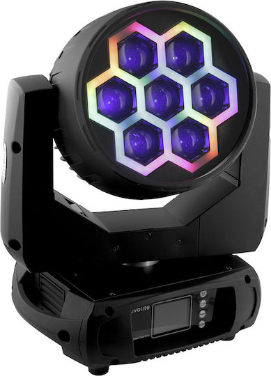 Evolite Φωτορυθμικό Wash LED με Ρομποτική Κεφαλή 740Z RGBW