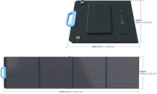 Bluetti PV200 Αναδιπλούμενο Ηλιακό Panel Φορτιστής 200W (Φορητών Συσκευών) (19.0502.0060-01)