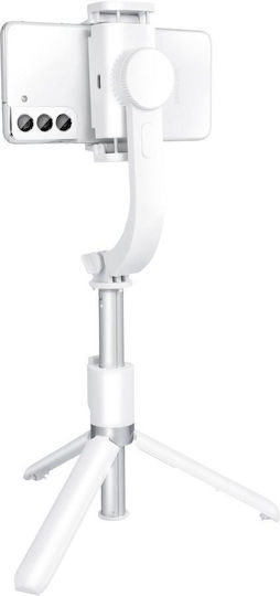 L08 Selfie Stick Τρίποδο Κινητού Bluetooth Λευκό