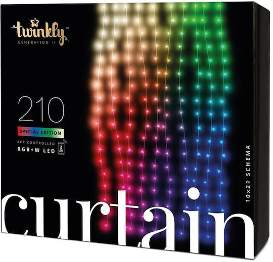 210 Λαμπάκια LED Κουρτίνα 2.1μ. x 150εκ. RGBW