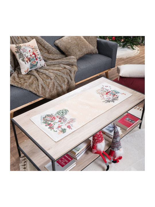 Teoran Set Christmas Tablecloths Square Plastic Multicolored 2pcs