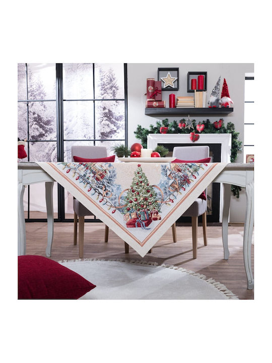 Teoran Christmas Tablecloth Fabric Multicolour L220xW140cm.