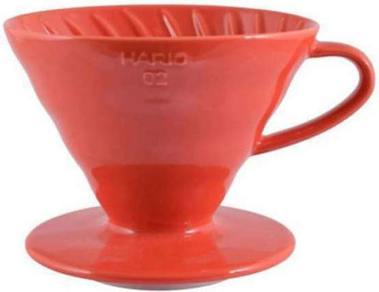 Hario V60 02 Coffee Dripper Ceramic Red 140x120x102mm