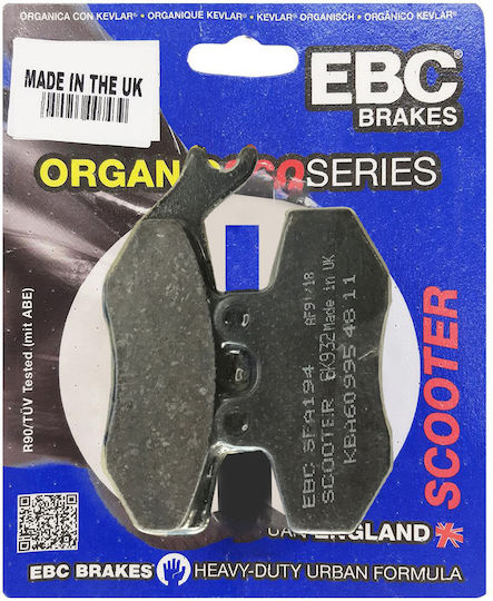 EBC Motorcycle Brake Pads Front for Kawasaki KSR Vespa 50