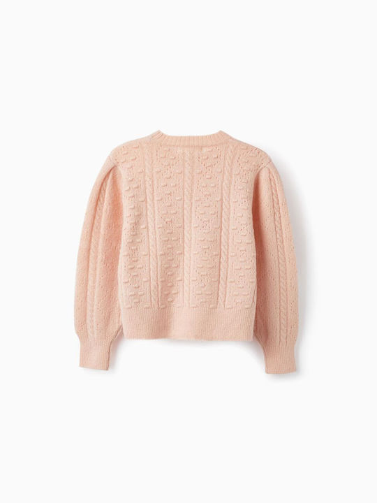 Zippy Children's Sweater Long Sleeve Pink