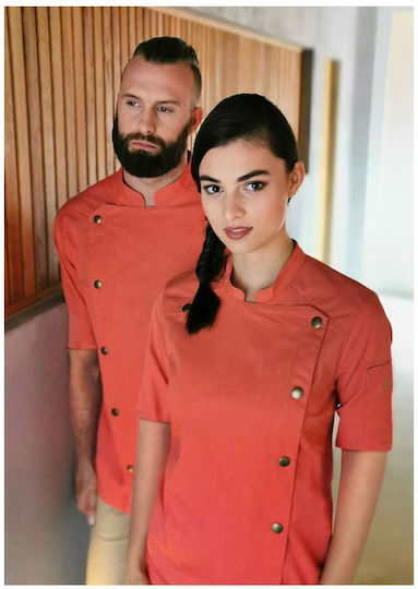 Karlowsky Mantel Koch Unisex Rot mit Kurzärmelig