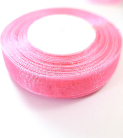 Organza Band Monochrom Weiß 50meters mit Breite 12mm