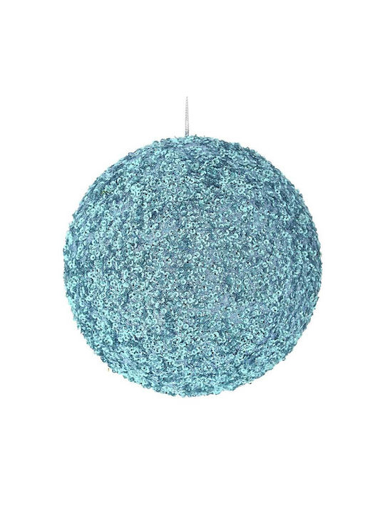 Iliadis Christmas Plastic Ball Ornament Light Blue 8cm