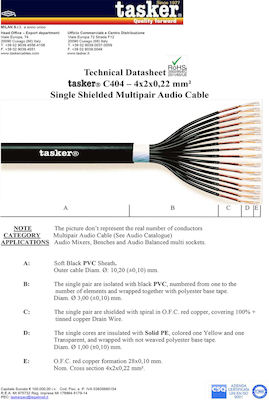 Tasker Speaker Cable Unterminated 1m (TAS00152)