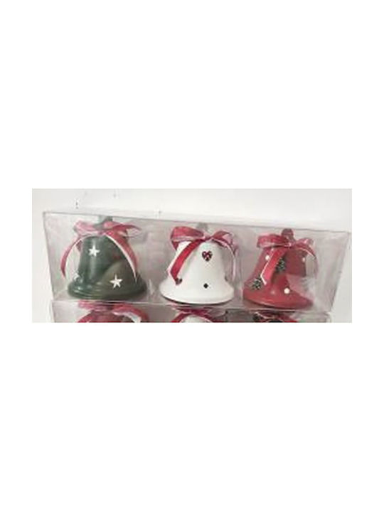 Iliadis Christmas Metallic Set Ornaments Red 3pcs