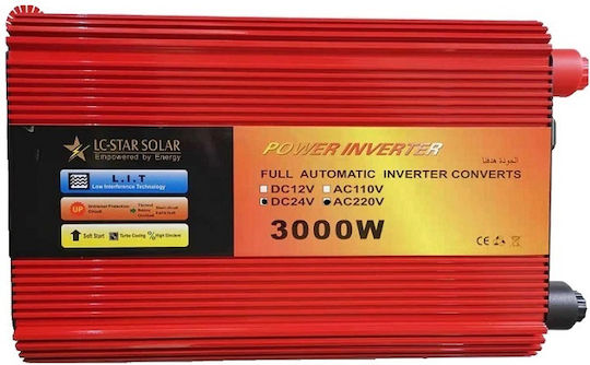 Car Inverter Pure Sinewave 3000W to Converter 24V DC in 220V AC