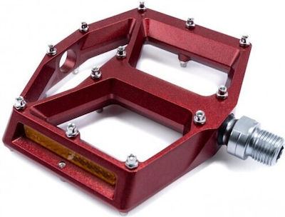 Cube A3-ZP Flat Bicycle Pedals Red