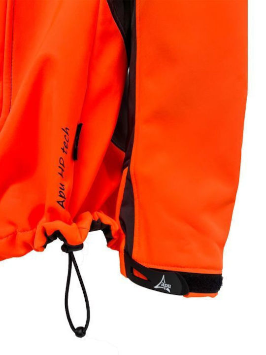 Χειμωνιάτικο Μπουφάν Softshell Αδιάβροχο και Αντιανεμικό Πορτοκαλί