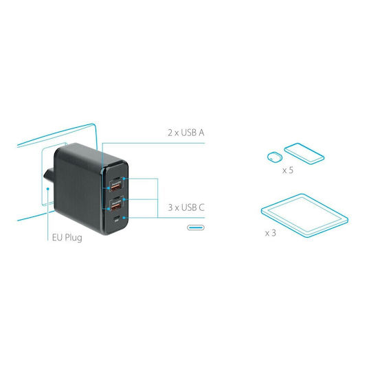 Lampa Φορτιστής Χωρίς Καλώδιο 60W Power Delivery / Quick Charge 3.0 (L3872.0)
