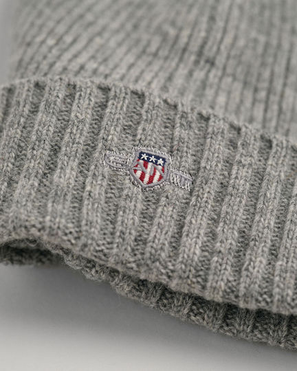 Beanie Ανδρικός Σκούφος Πλεκτός σε Γκρι χρώμα