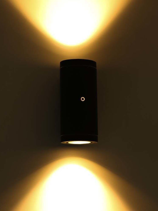 123led Επιτοίχιο Εξωτερικό Σποτ GU10 IP44 Διπλής Δέσμης