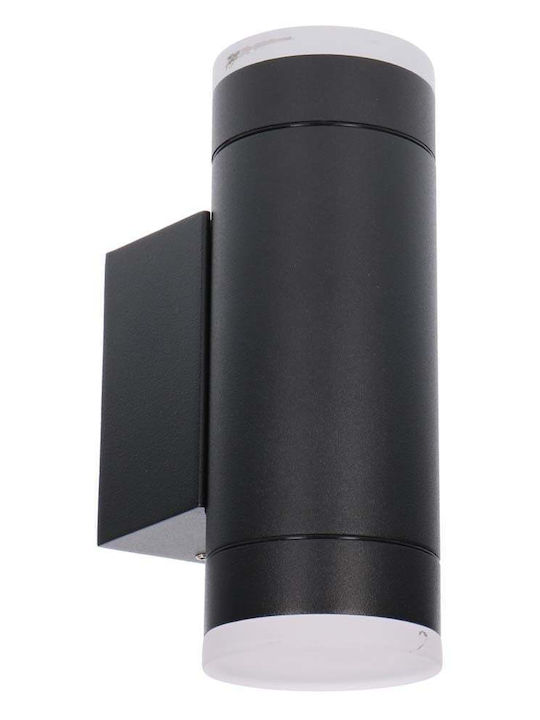 123led Επιτοίχιο Εξωτερικό Σποτ GU10 IP44 Διπλής Δέσμης