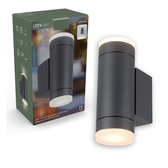 123led Wandmontiertes Außen-Spotlight GU10 IP44 Doppelstrahl