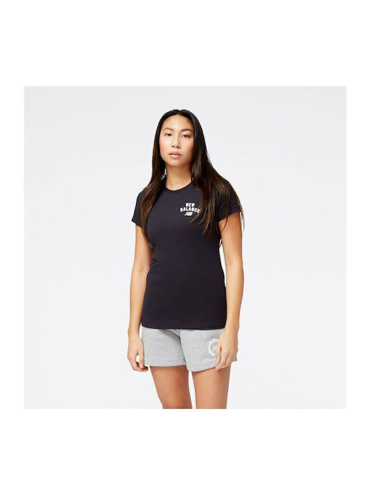 Дамски Спорт С Голям Размер T-shirt Черно