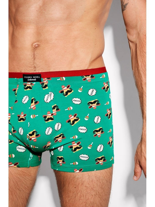Men's Boxers Black with Patterns 2Pack