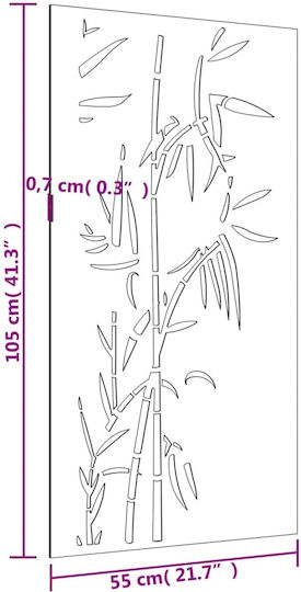 vidaXL Decorative Bamboo Garden 105cmx55cmx0.7cm 824506