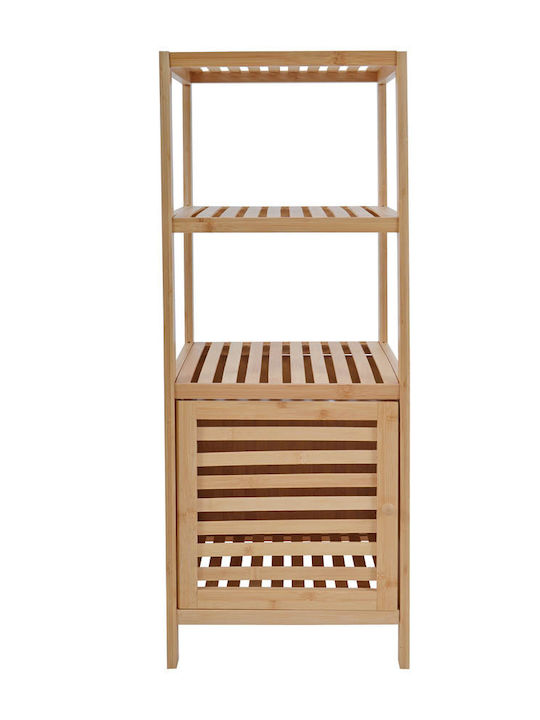 Ankor Επιδαπέδια Ραφιέρα Μπάνιου Bamboo με 2 Ράφια 36x33x100cm