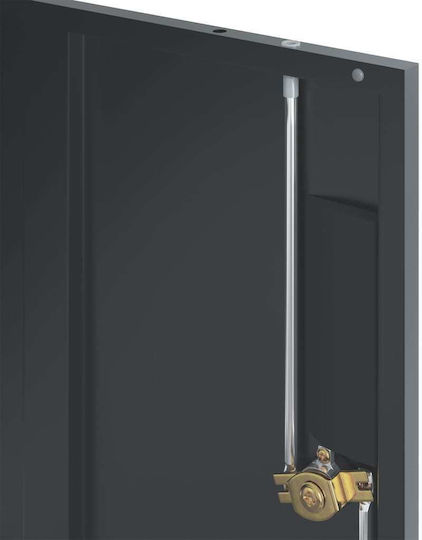 Метален Офисен Шкаф С Ключалка Антрацит 90x40x40см