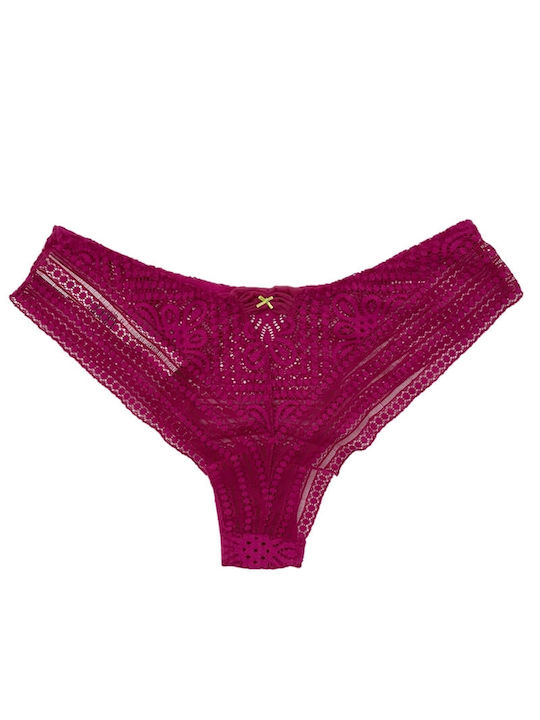 Leilieve Cotton Women's Brazil with Lace Fuchsia