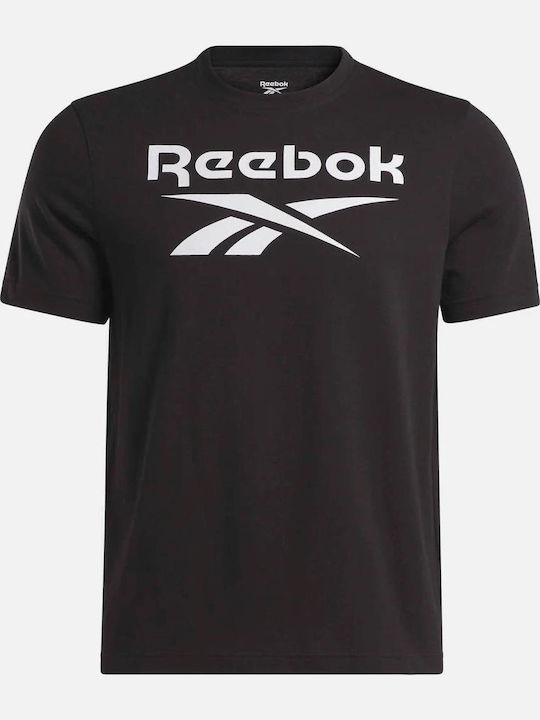 Identity Big Stacked Logo T-shirt Μαύρο