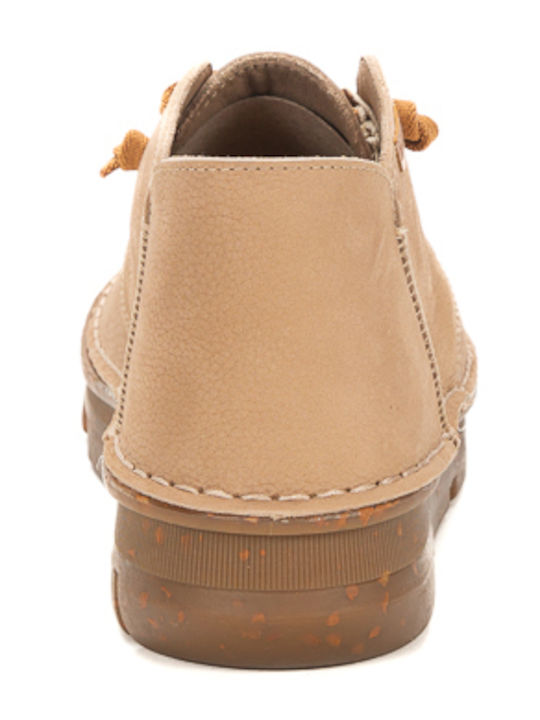 On Foot Damen Knöchelstiefel Beige