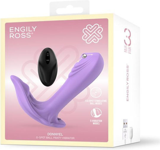 Engily Ross Mini Δονητής για Ζευγάρια με Απομακρυσμένο Έλεγχο 13cm Μωβ