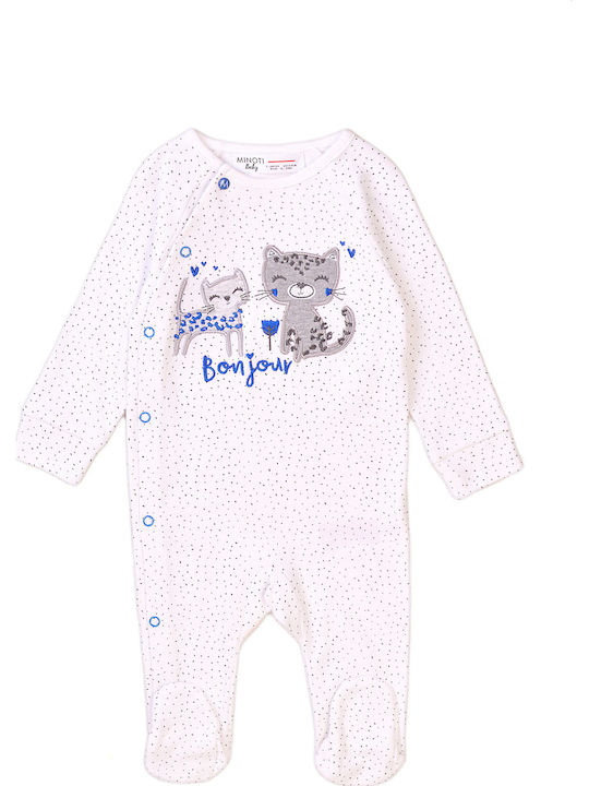 Minoti Baby-Strampler Weiß Minoti Baby-Strampler Weiß