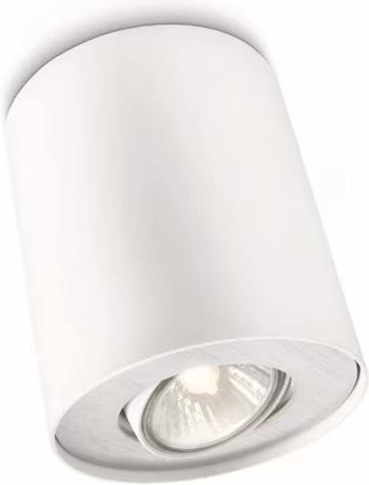 Philips Pillar Μονό Σποτ με Ντουί GU10 σε Λευκό Χρώμα