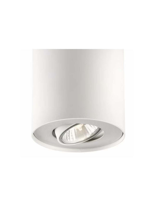 Philips Pillar Single Spot with Socket GU10 in White Color