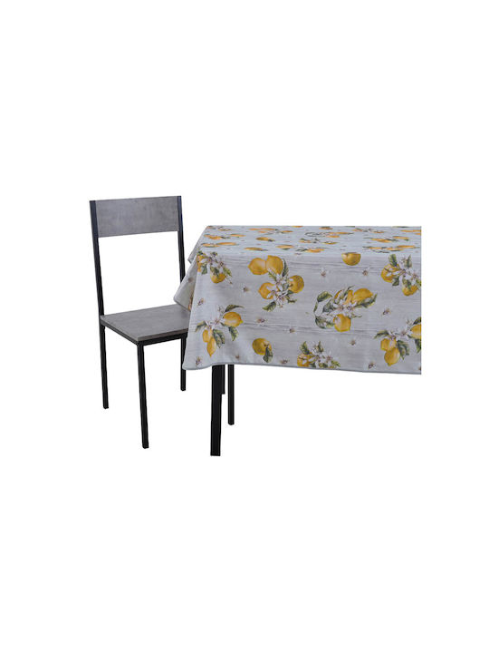 Ankor Λεμόνια Polyester Stain Resistant Tablecloth Λεμονία 140x180cm