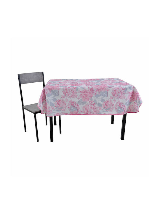 Ankor Tischtuch Fleckabweisend Λουλούδια Pink 140x180cm