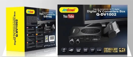 Andowl Qdv1002 Q-DV1002 Ψηφιακός Δέκτης Mpeg-4 SD (480p) Σύνδεση SCART