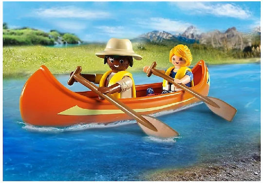 Playmobil Wild Life Vehicul cu Canoe pentru 4-10 ani