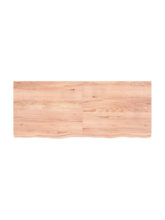 vidaXL Rectangular Office Desk Surface made of Solid Wood in Brown Color 120x50x4cm 3156373 1pcs