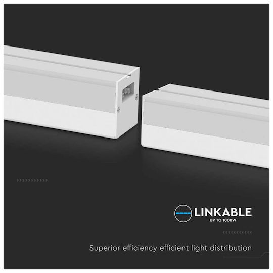 V-TAC LED Kommerzielle lineare Beleuchtung Leuchte Decke 40W Kaltes Weiß IP20 B120xT5.5xH5cm