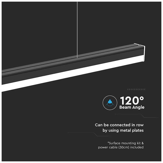 V-TAC LED Γραμμικό Φωτιστικό Οροφής 40W Φυσικό Λευκό IP20 120εκ.