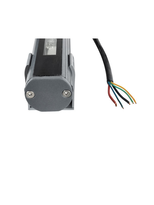 GloboStar Window-Bari Lampă De Podea Pentru Exterior LED Mașină De Spălat Pe Perete 12W RGBW IP65 Gri