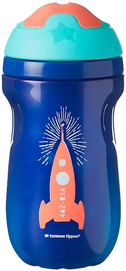 Tommee Tippee Бебешка чаша Sport от пластмаса Navy Blue 260мл за 12m+m+